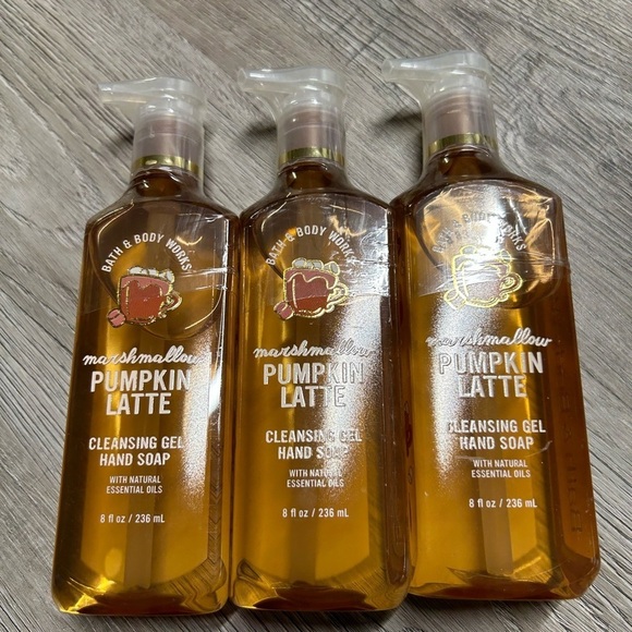Bath & Body Works Other - 3 Bath & Body Works Marshmallow Pumpkin Latte GEL Hand Soaps NEW